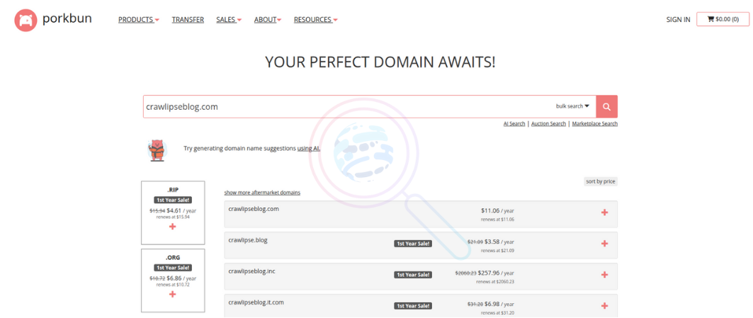 Domain registration